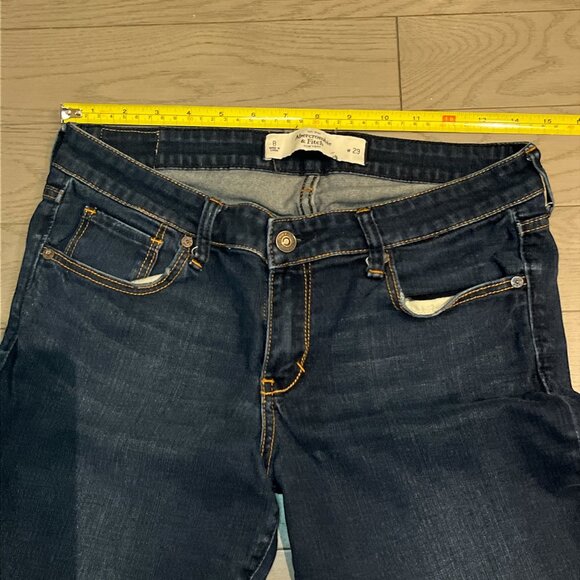 ABERCROMBIE & FITCH Women's Jeans Waist 29 Size 8 Mid Rise Straight Leg - Picture 7 of 10